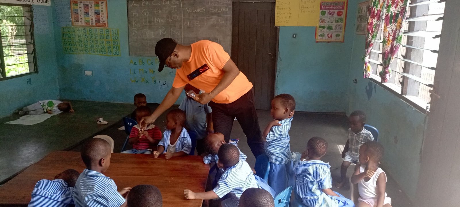 Student supported through education